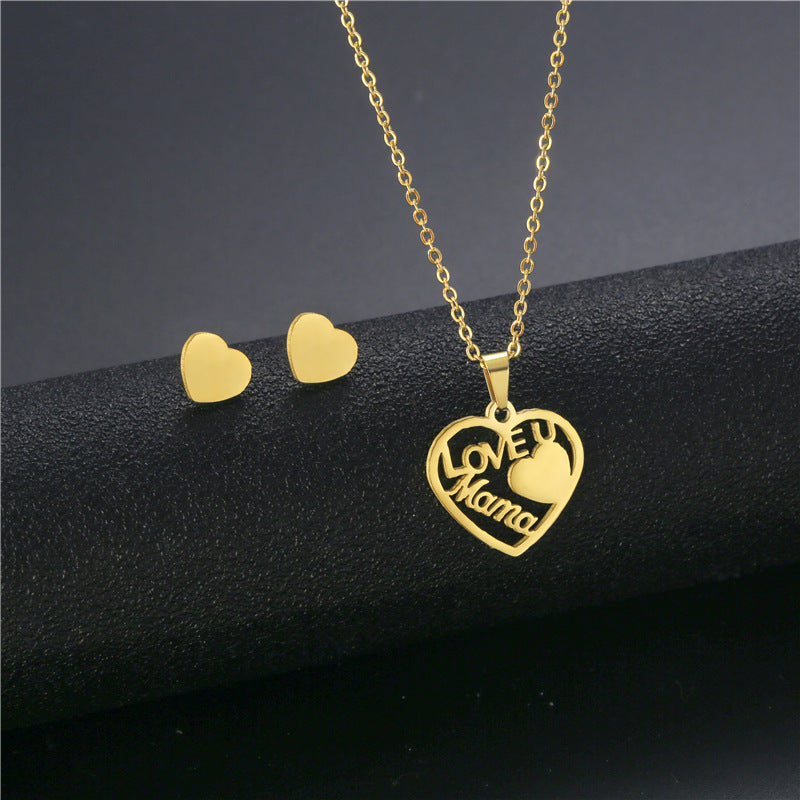 Wholesale Stainless Steel Necklace and Earrings Set